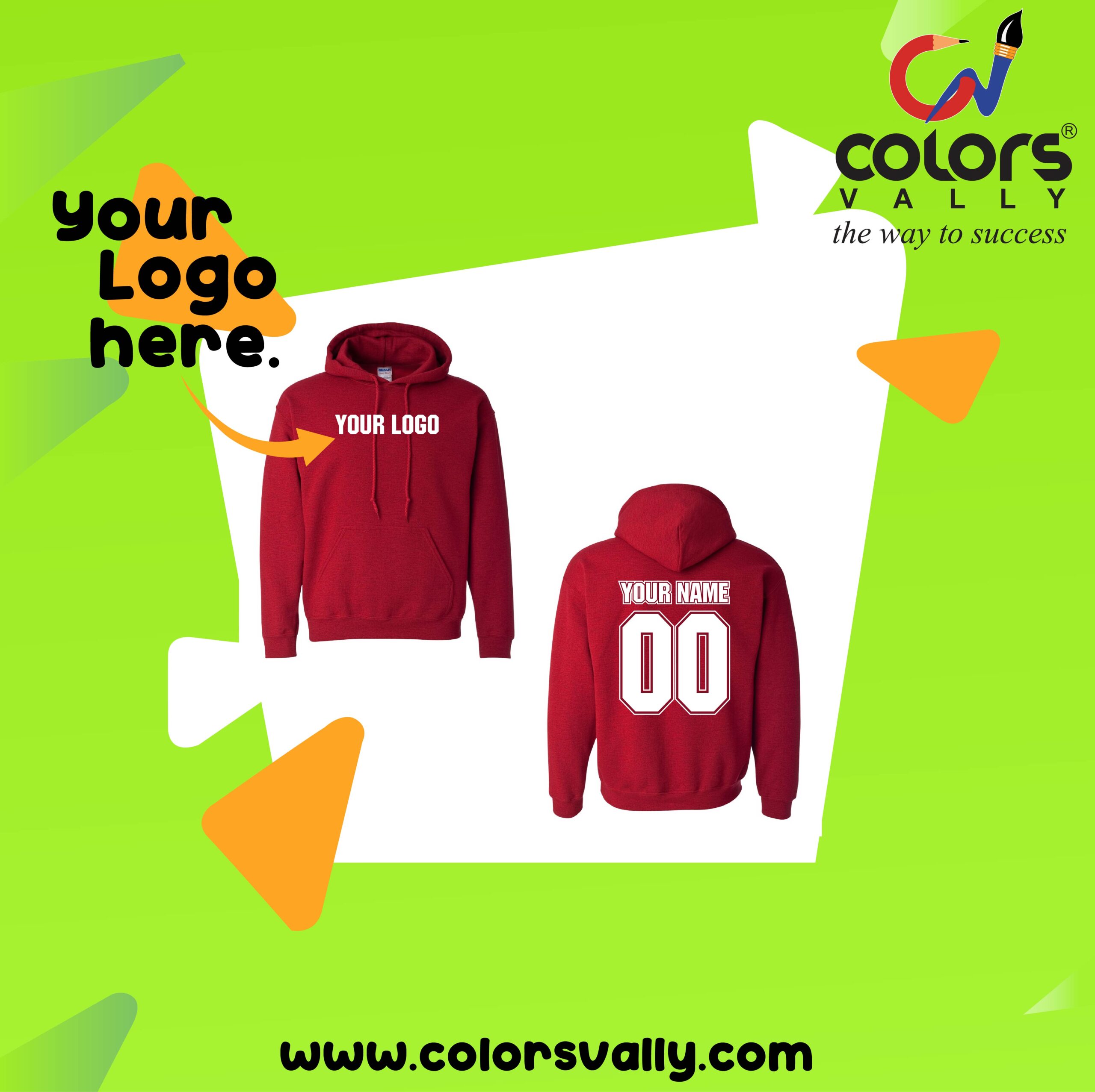 Branded apparel layouts